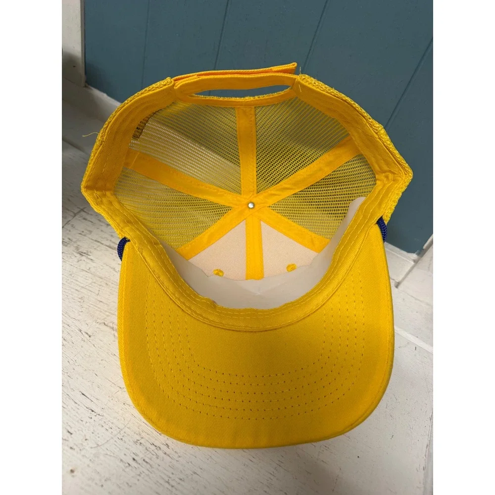 NAPA Auto Parts 100th Anniversary Trucker Hat Yellow Mesh Back Adjustable Cap